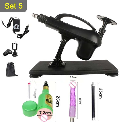 45mm Stroke Automatic Telescopic Sex Machine DIY Female Sex Toy 3XLR