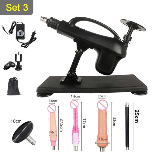 45mm Stroke Automatic Telescopic Sex Machine DIY Female Sex Toy 3XLR