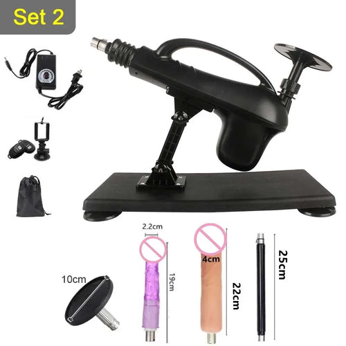 45mm Stroke Automatic Telescopic Sex Machine DIY Female Sex Toy 3XLR