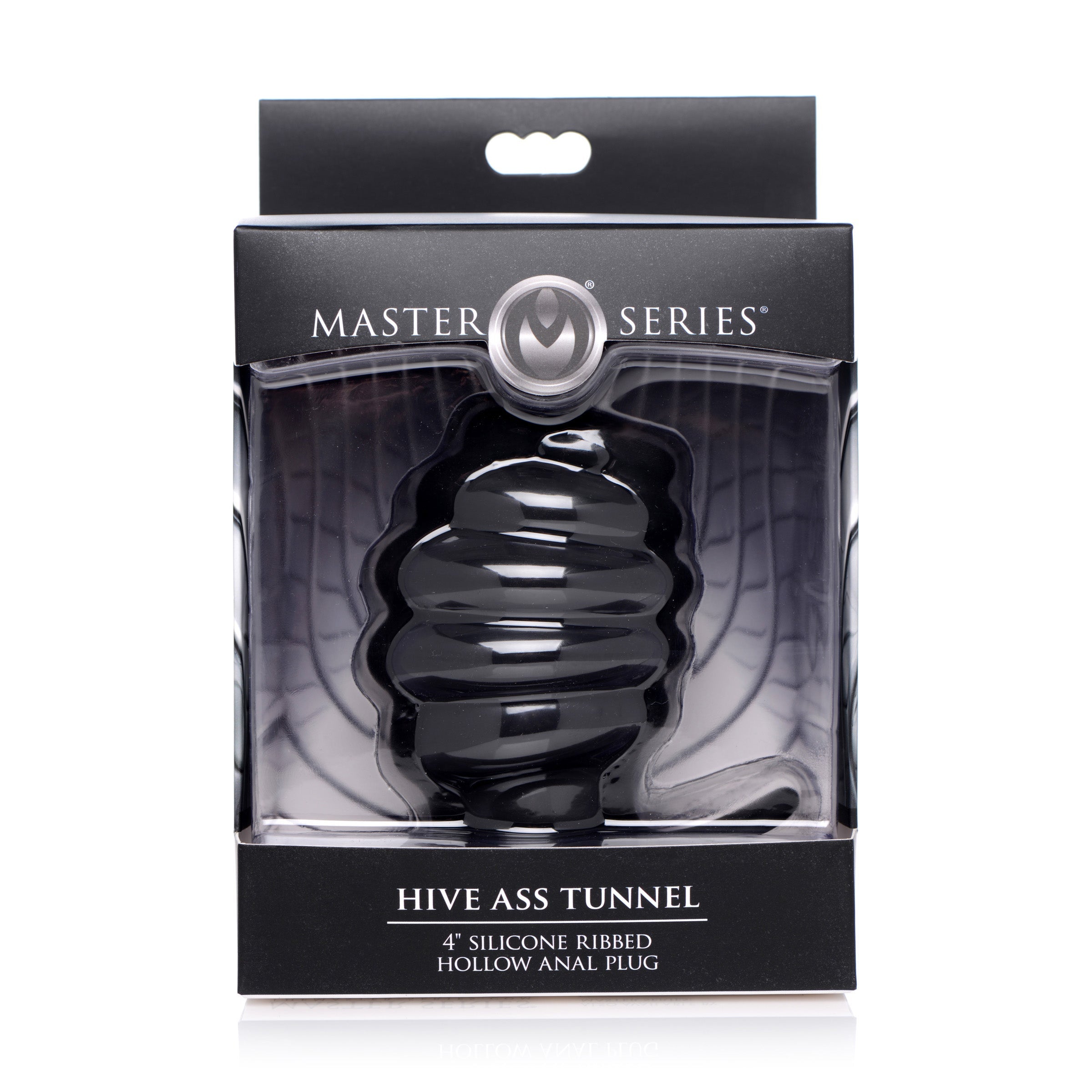 Hive Ass Tunnel Silicone Ribbed Hollow Anal Plug - Large