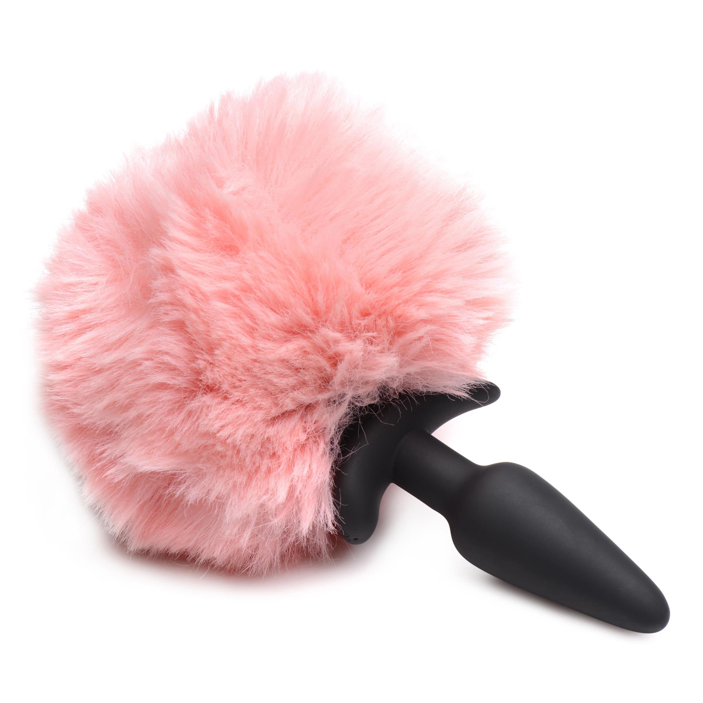 Snap-On Vibrating Silicone Anal Plug & 3 Tails w- Remote Control