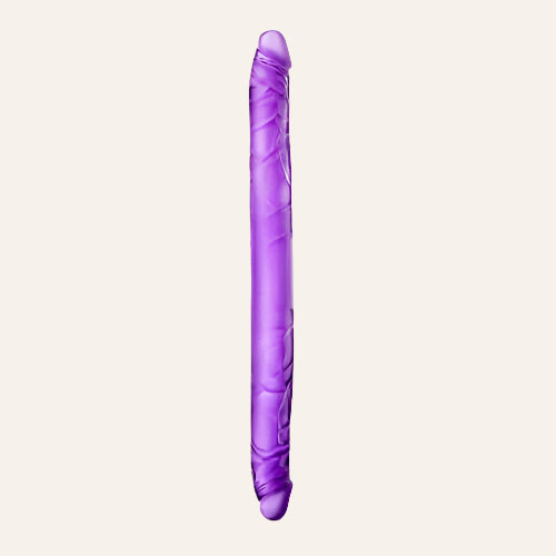 Double Dildo 16 Inch Purple