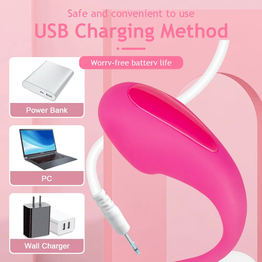 APP Remote Control G-spot Panty Vibrator Long Distance Bluetooth