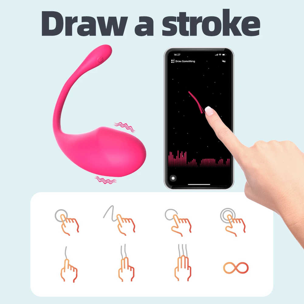 Vibrating Egg Vagina Ball Wearable Vibrator Panties APP Vibrator Love