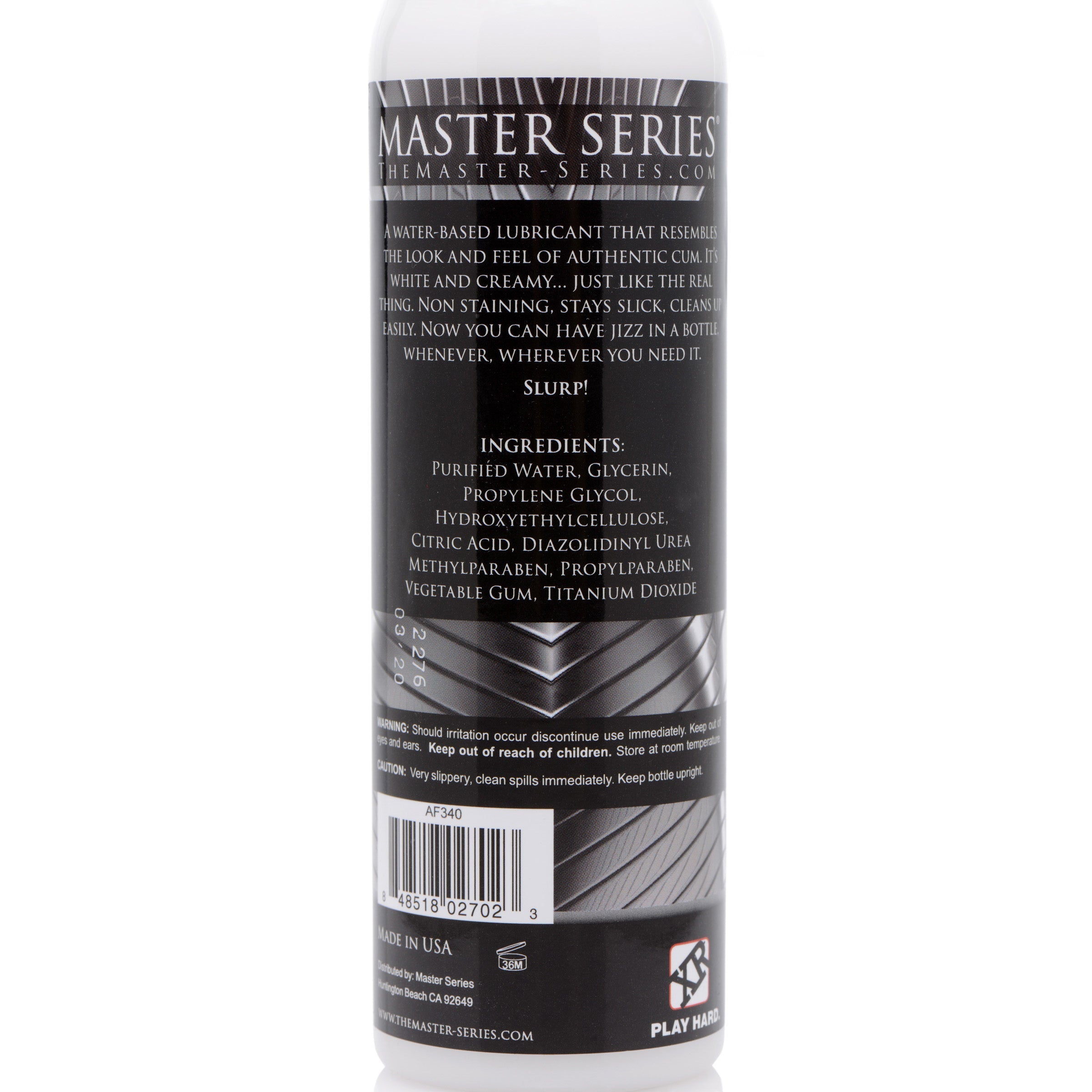 Jizz Unscented Water-based Lube  8oz