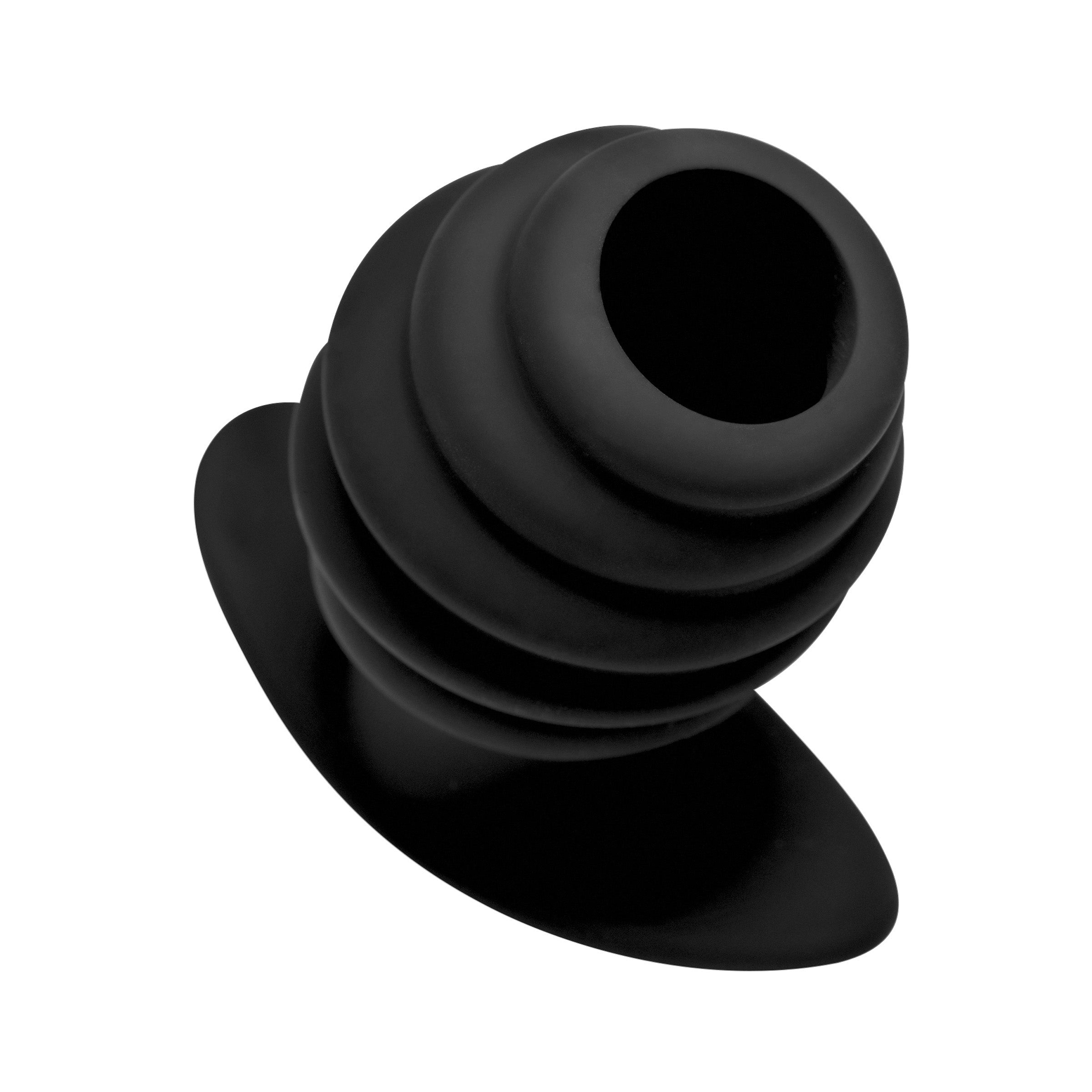 Hive Ass Tunnel Silicone Ribbed Hollow Anal Plug - Large